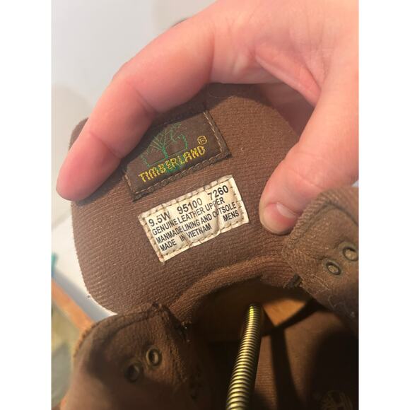 Timberland Euro Women’s Size 9.5W Brown Leather Lace Up Hiking Boots 95100 - Picture 2 of 5